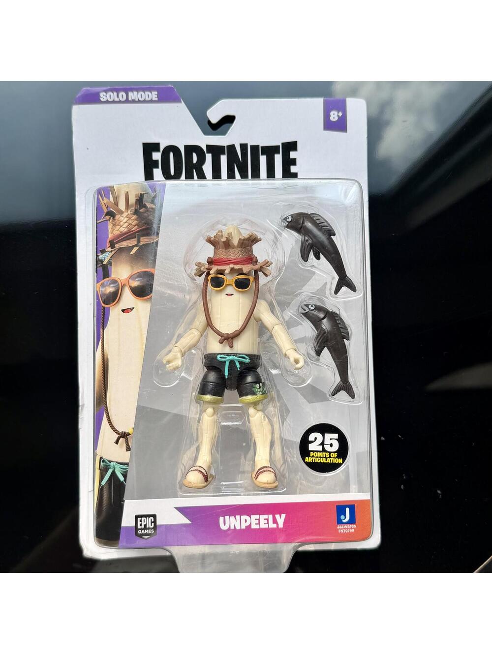 NIP Epic Games Fortnite Solo Mode Unpeely 4in Action Figure by Jazwares